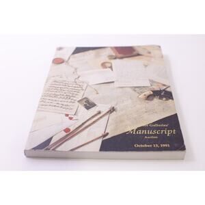 The Superior Galleries' Manuscript Auction, 1991, Catalog, ~ 251228-WH 767